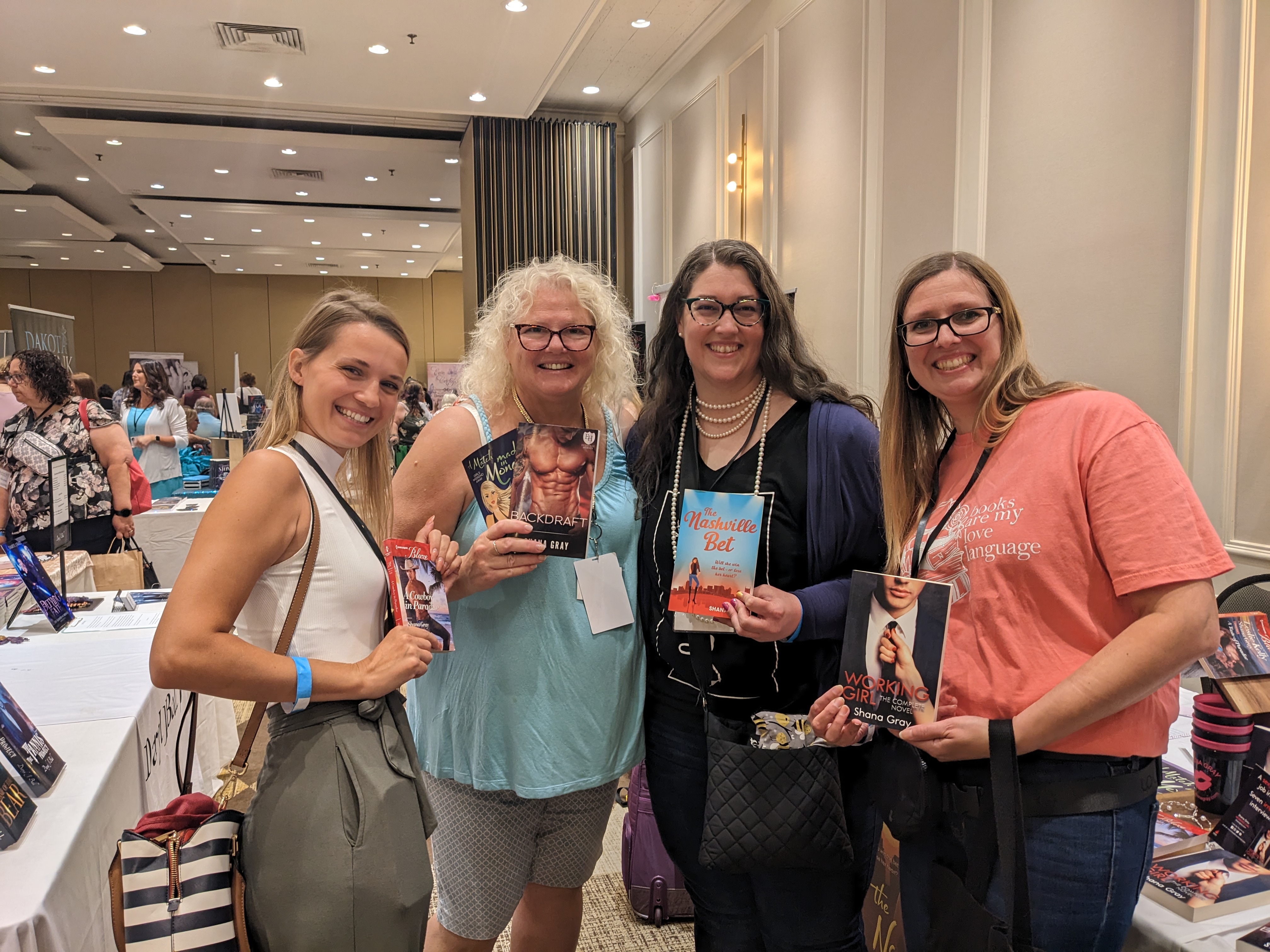 Left to right: Alexandra, author Shana Gray, me and Alexandra's sister