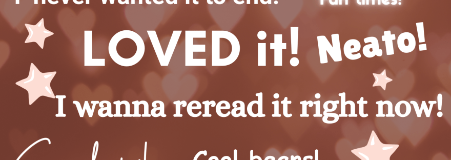 A bunch of the short reviews from the list on the HEA Canada-associated background with hearts